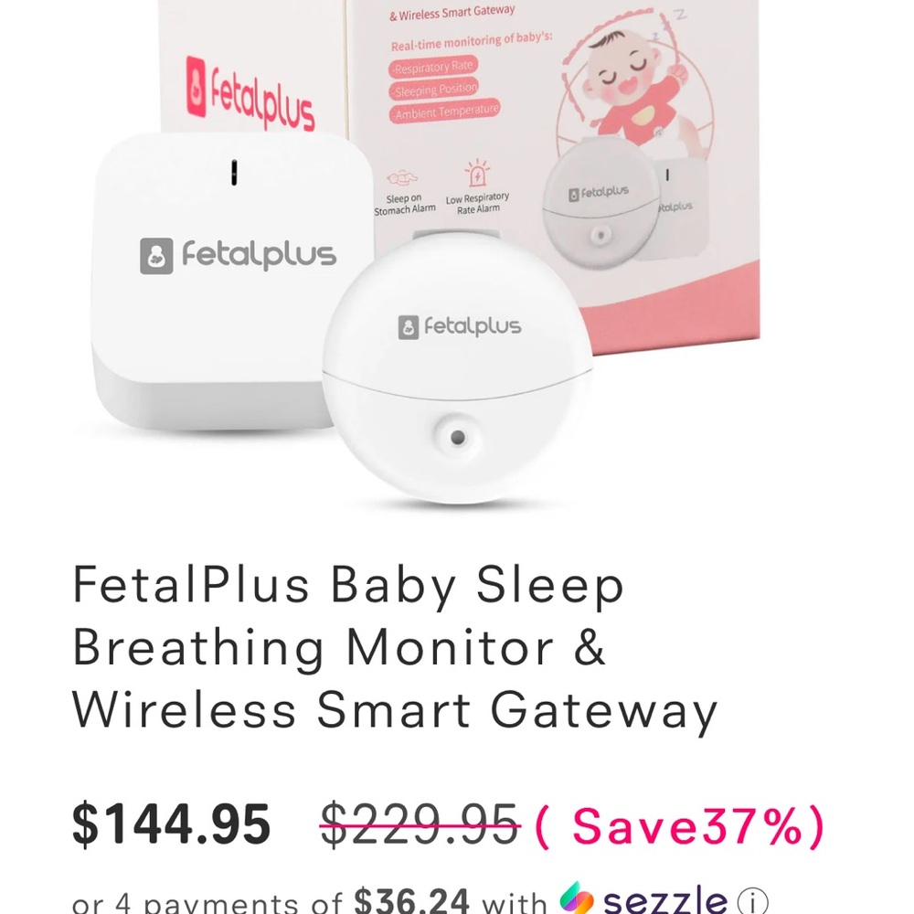 FetalPlus Baby Breathing Monitor with Gateway